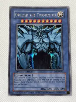 Yu-Gi-Oh! Obelisk the Tormentor Limited Edition Secret Rare Card JMP-EN004 NM - Image 1