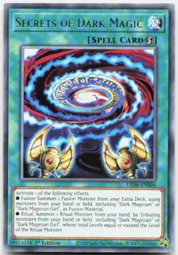 Secrets of Dark Magic 1st Ed Rare Legendary Duelists: Magical Hero LED6-EN004 LP - Image 1