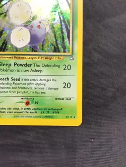 Pokemon Cards: Neo Genesis 1st Edition Rare Holo: Jumpluff 7/111 - Image 5