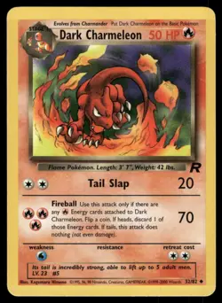 Pokemon Dark Charmeleon 32/82 Uncommon Team Rocket NM - Image 1