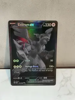 Zekrom ex Pokemon TCG Black Bolt 172/086 BWR English Mint/Near Mint PACK FRESH - Image 1