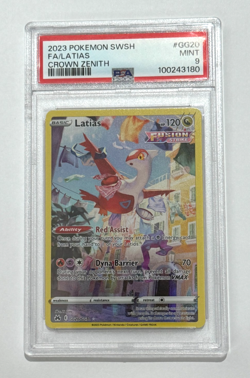 Pokemon TCG PSA 9 Mint Latias GG20/GG70 Crown Zenith: Galarian Gallery - Image 1