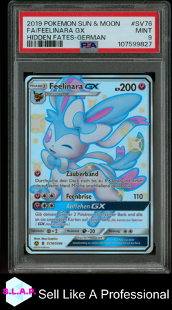 FA/FEELINARA GX HIDDEN FATES-GER POKEMON SUN & MOON HIDDEN FATES 2019 SV76 PSA 9 - Image 1