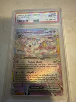 Sylveon Ex PSA 10 41/131 Prismatic Evolutions Pokemon 2025 - Image 1