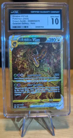 CGC 10 GEM MINT Pokemon Giratina VSTAR Crown Zenith Galarian Gallery GG69/GG70 - Image 1