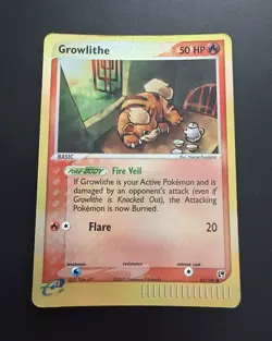 Growlithe 65/100 EX Sandstorm Reverse Holo Common - Image 1