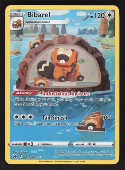 Bibarel GG25/GG70 Pokemon TCG Crown Zenith: Galarian Gallery NM - Image 1