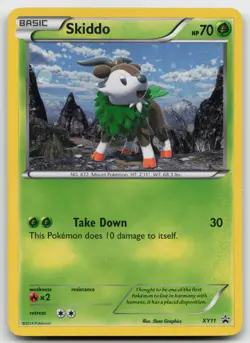 Pokemon tcg XY Promos #XY11 Skiddo Holo Lightly played - Image 1