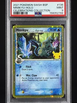 Pokemon Company Mimikyu Delta Species SWSH Promo SWSH136 Holo PSA 9 - Image 1