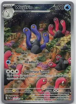 Wugtrio - Illustration Rare SV: Paldean Fates 224/091 Pokemon TCG - Image 1