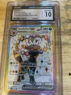 Umbreon 176 Premium Figure Collection Black Star Promo Pokemon CGC 10 GEM 💎 - Image 2