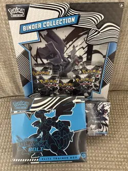 Pokemon TCG - Black Bolt Binder Collection & Booster Bundle &ETB NEW SEALED - Image 1