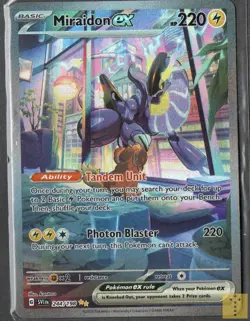 Miraidon ex 244/198 Special Illustration Rare Scarlet & Violet Pokemon Near Mint - Image 1