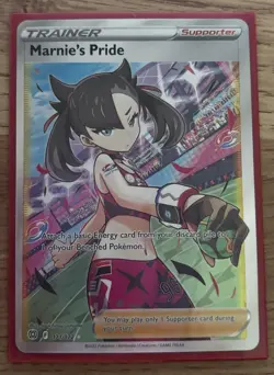 Pokemon Marnie's Pride 171/172 SWSH09 Brilliant Stars Full Art Holo UR 2022 - Image 1