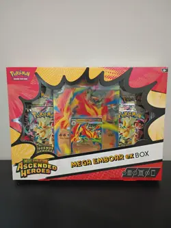 Pokemon TCG Mega Evolution Ascended Heroes Mega Emboar ex Box!!!! - Image 1