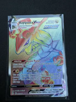 The Pokemon Company Rayquaza VMAX Secret Rare Full Art Holo 217/203 Skies - Image 1