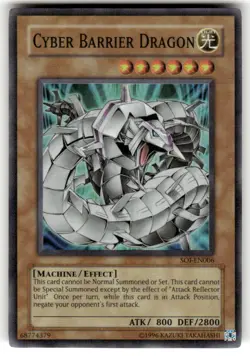 Cyber Barrier Dragon SOI-EN006 Super Rare Shadow of Infinity Yu-Gi-Oh Near Mint - Image 1