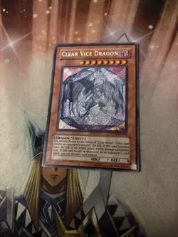 Yugioh Clear Vice Dragon SOVR-EN098 Secret LP - Image 1