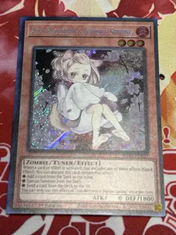 Ash Blossom & Joyous Spring (Alt Art) RA04-EN025 Secret Rare Yugioh Card Mint - Image 1