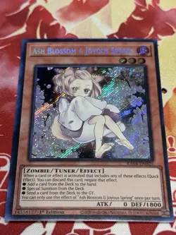 Ash Blossom & Joyous Spring (Alt Art) RA04-EN025 Secret Rare Yugioh Card Mint - Image 2
