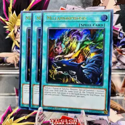3x Yugioh Playset Mutamorphosis MP25-EN171 Ultra Rare 1st Ed Near Mint - Image 1