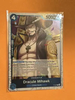 Dracule Mihawk - P-081 Pirate Foil P-081 Premium Booster -The Best- One Piece LP - Image 1