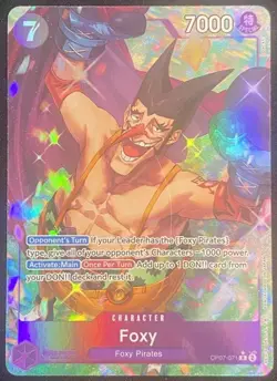 Foxy OP07-071 Alt Art 500 Years in Future One Piece TCG EN - Lightly Played - Image 1