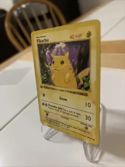 1st Edition Shadowless Pikachu 58/102 Base Set Yellow Cheeks 1999 Pokemon Card - Image 3