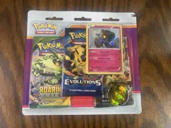 Pokemon TCG XY 3 Pack Blister with Xerneas Promo Card Sealed Evolutions Roaring - Image 1