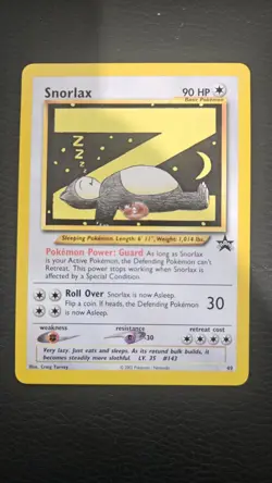 Pokemon Card - Snorlax Wizards Black Star Promos 49 Promo - Image 1