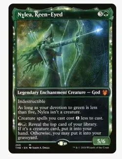 1x MTG Nylea, Keen-Eyed (Showcase) Theros Mythic! NM Mint - Image 1