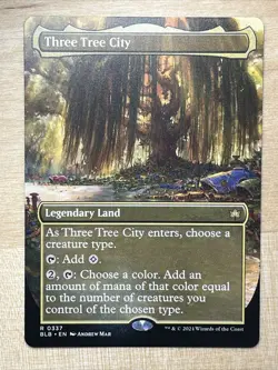 Three Tree City Borderless ** NON-foil ** Bloomburrow #0337 BLB NM - Image 1