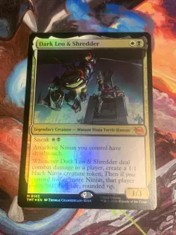 MTG TMNT Dark Leo & Shredder Teenage Mutant Ninja Turtles Foil Mint - Image 1