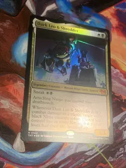 MTG TMNT Dark Leo & Shredder Teenage Mutant Ninja Turtles Foil Mint - Image 3