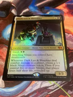 MTG TMNT Dark Leo & Shredder Teenage Mutant Ninja Turtles Foil Mint - Image 4