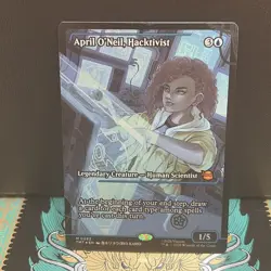 1x April O'Neil Hacktivist 282 FOIL Showcase NM - TMNT Magic MTG x1 - Image 1