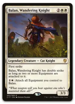 Balan, Wandering Knight #2 (NM) Commander 2017 C17 Magic MTG - Image 1