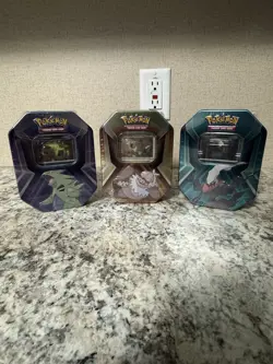 Pokemon TCG Slaking,Tyranitar & Darkrai - Lot Of 3 New Sealed Collector Tins - Image 1