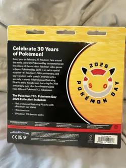 Pokemon TCG 30th Anniversary Collection Box Pikachu Promo Special Edition 2026 - Image 2
