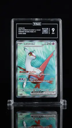 TAG 9 Pokemon LATIAS EX 220/191 ULTRA RARE - Scarlet & Violet Surging Sparks - Image 1