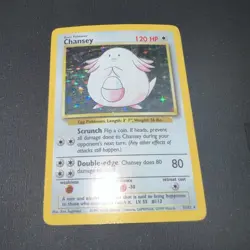 Pokemon Base Set Chansey Holo Rare 3/102 Unlimited - Image 1