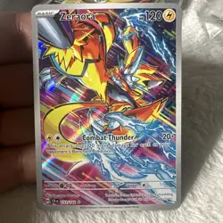 Pokemon TCG Zeraora 151/142 Sv07: Stellar Crown Illustration Rare - Image 1