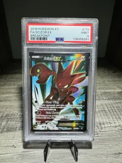 2016 POKEMON BREAKPOINT SCIZOR EX #119 PSA 9 MINT - Image 1