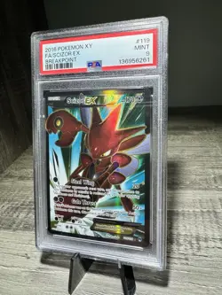 2016 POKEMON BREAKPOINT SCIZOR EX #119 PSA 9 MINT - Image 2