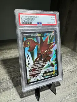 2016 POKEMON BREAKPOINT SCIZOR EX #119 PSA 9 MINT - Image 3