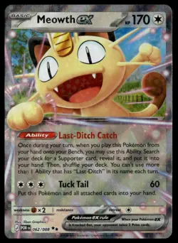 Meowth ex #062/088 ME03: Perfect Order tcg Pokemon - Image 1