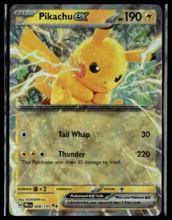 Pikachu ex #028/131 SV: Prismatic Evolutions tcg Pokemon - Image 1