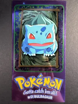 Topps Chrome Pokemon Bulbasaur Jumbo Box Topper 3 of 5 NM Nintendo - Image 1