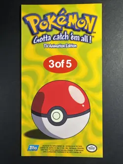 Topps Chrome Pokemon Bulbasaur Jumbo Box Topper 3 of 5 NM Nintendo - Image 2
