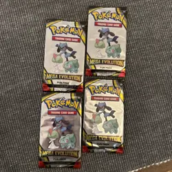 Pokemon Mega Evolution Fun Pack Trading Card Packs New And Sealed X 4 packs - Image 1